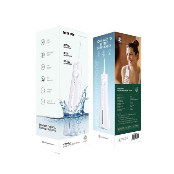 خرید و قیمت دستگاه دندان و دهانشوی گرین لاین مدل Green Lion PORTABLE ORAL IRRIGATOR 300ML